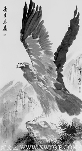 梁镇雄作品 《志在高远》